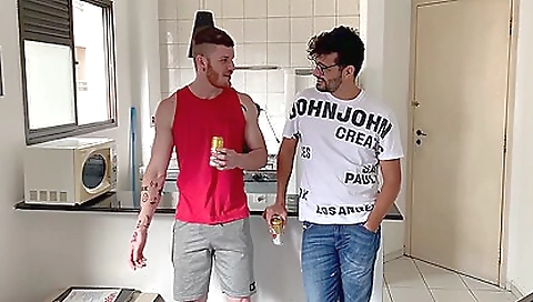 Bareback teen ass sucking a cock and getting fucked