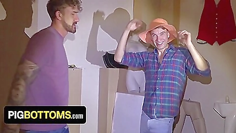 Big cum shot after a hardcore threesome with a big dick