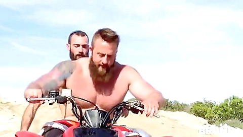 Bike ride for a couple of bikers with the best bareback anal videos