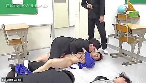 Japanese teen fucker and two asian babes threesome