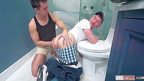 Big cock blowjob creampie from a plumbers hard cock