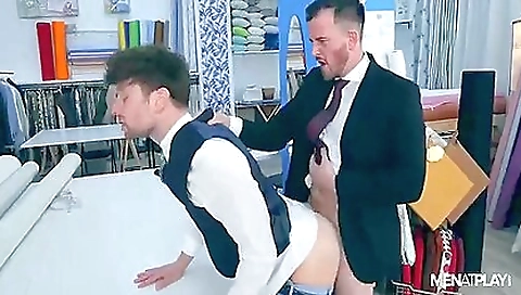 Sexy brunette is with her boyfriend and they are having fun