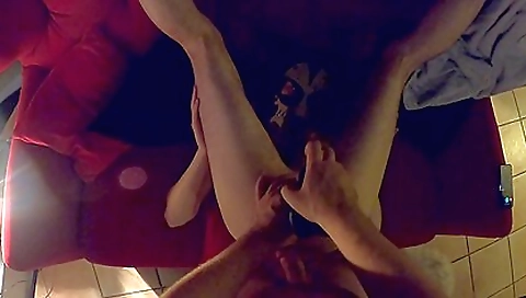 Cute woman in a strange costume is getting her pussy pounded